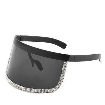 2020 New One Piece Cover Face Goggles Personality Sandproof Sunglasses Large Mask Sunglasses Personality Diamond Frame Glasses
2020 New One Piece Cover Face Goggles Personality Sandproof Sunglasses Large Mask Sunglasses Personality Diamond Frame Glasses