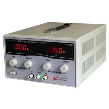 Wanptek KPS1550D 15V 50A DC Regulated Power Supply LED dual Display Digital Adjustable Switching Power Source
Wanptek KPS1550D 15V 50A DC Regulated Power Supply LED dual Display Digital Adjustable Switching Power Source