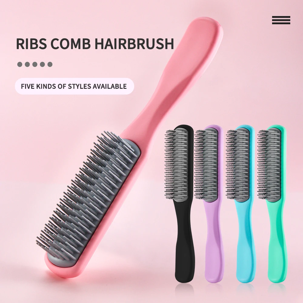 

Scalp Massage Hair Brush Women Hairdressing Styling Tools Comb Detangler Curly Hair Brush Vendors Can Add Your Own Logo