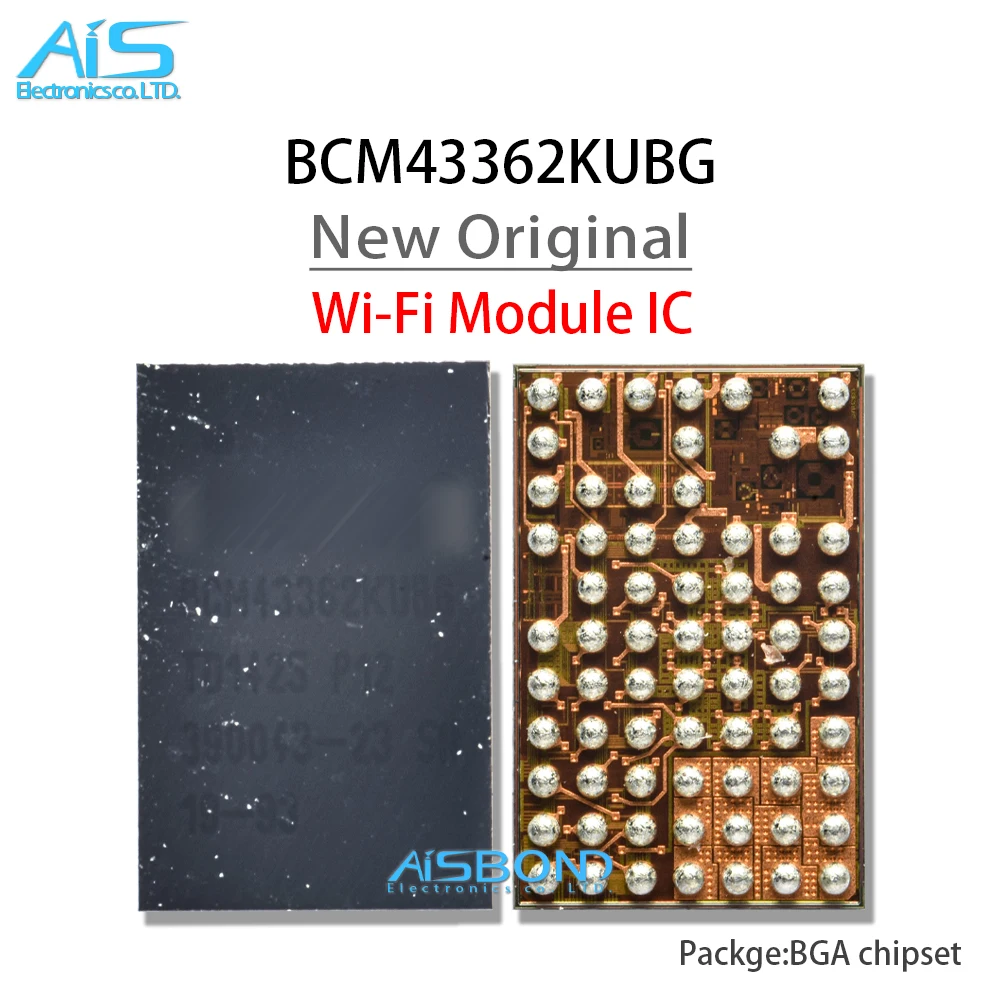 2Pcs/lot BCM43362KUBG BCM43362 43362 BGA For CellPhone Smart Phone WIFI Bluetooth module IC
2Pcs/lot BCM43362KUBG BCM43362 43362 BGA For CellPhone Smart Phone WIFI Bluetooth module IC