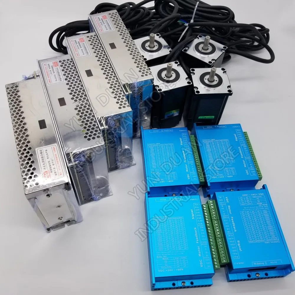 4PCS Nema23 57mm 2.2Nm 1000Line Encoder DSP Closed Loop Stepper Motor 2PH DC Drive Power Supply 4 Kits Hybird Easy Servo Lathe
4PCS Nema23 57mm 2.2Nm 1000Line Encoder DSP Closed Loop Stepper Motor 2PH DC Drive Power Supply 4 Kits Hybird Easy Servo Lathe