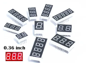 100PCS 0.36inch LED display 7 Segment 1 Bit/2 Bit/3 Bit/4 Bit Digit Tube Red Common Cathode / Anode Digital
100PCS 0.36inch LED display 7 Segment 1 Bit/2 Bit/3 Bit/4 Bit Digit Tube Red Common Cathode / Anode Digital