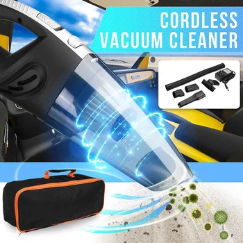 120W Wireless Cordless Car Vacuum Cleaner Automobile Auto Portable Handheld Vacuum Cleaner Wet Dry Dual Use Duster Car Home Use
120W Wireless Cordless Car Vacuum Cleaner Automobile Auto Portable Handheld Vacuum Cleaner Wet Dry Dual Use Duster Car Home Use