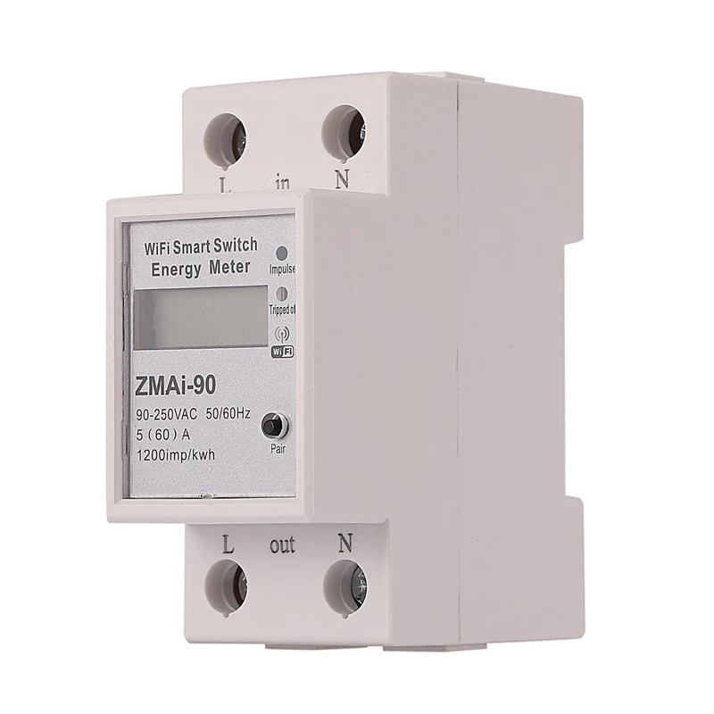 Digital Display Wifi Smart Meter Household Single-Phase Rail Type Electric Energy Meter 50Hz / 60Hz
Digital Display Wifi Smart Meter Household Single-Phase Rail Type Electric Energy Meter 50Hz / 60Hz