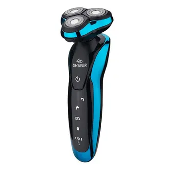 Washed three-head razor Rotary 4D cutter double ring blade 1000mAh Body wash design Shaving More Thoroughly 
Washed three-head razor Rotary 4D cutter double ring blade 1000mAh Body wash design Shaving More Thoroughly