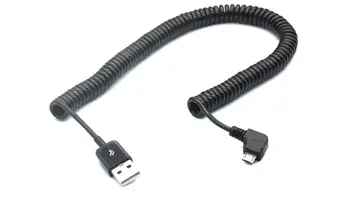 Spring 90 Degree Angle USB 2.0 A Male to Micro USB B Spiral Coiled Adapter USB Data Charging Cables Connector USB Charger Cable
Spring 90 Degree Angle USB 2.0 A Male to Micro USB B Spiral Coiled Adapter USB Data Charging Cables Connector USB Charger Cable