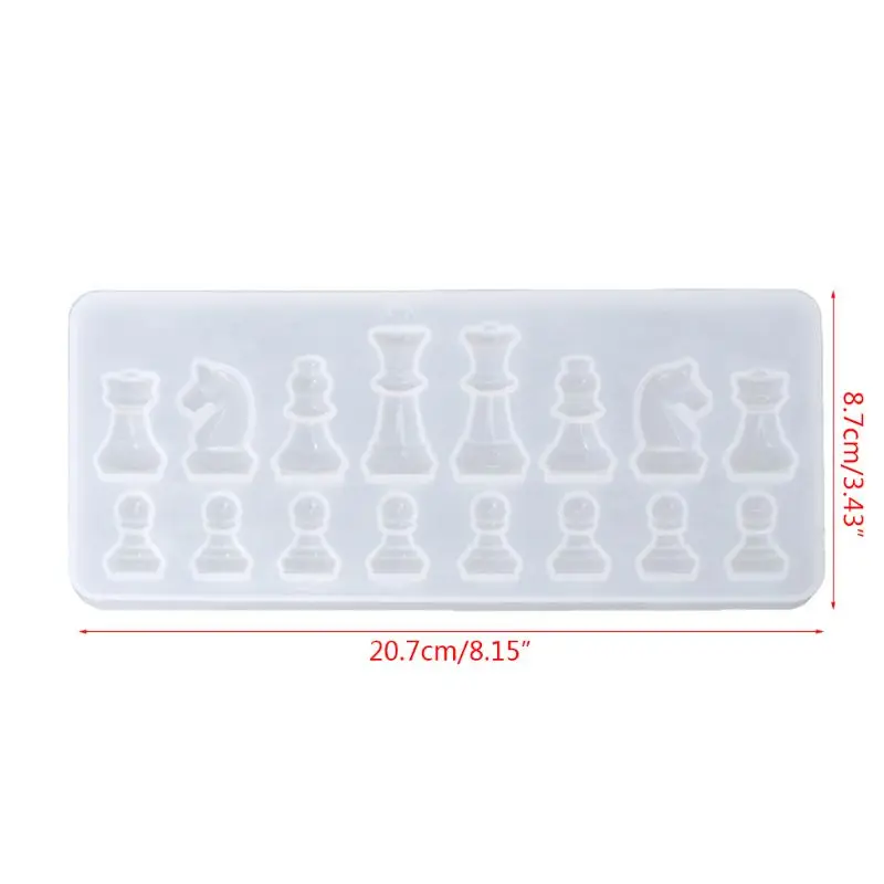 Resin Casting Molds Set by Garloy,2Pcs 3D Chess Clear Silicone Mold for Making U4LE
Resin Casting Molds Set by Garloy,2Pcs 3D Chess Clear Silicone Mold for Making U4LE