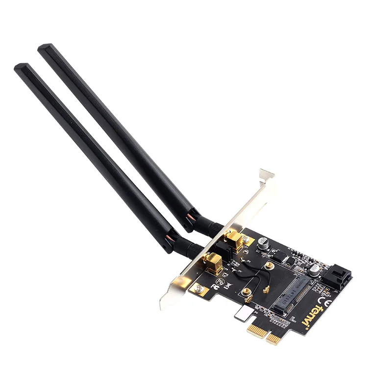 Wireless Mini PCI-E Network Card To Desktop PCI-E Adapter Converter For Intel 7260HMW 3160HMW BCM94352HMB Wi-Fi Card
Wireless Mini PCI-E Network Card To Desktop PCI-E Adapter Converter For Intel 7260HMW 3160HMW BCM94352HMB Wi-Fi Card