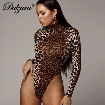 Dulzura leopard print patchwork women bodysuit long sleeve bodycon sexy party clothes 2019 autumn winter clothes streetwear body 
Dulzura leopard print patchwork women bodysuit long sleeve bodycon sexy party clothes 2019 autumn winter clothes streetwear body