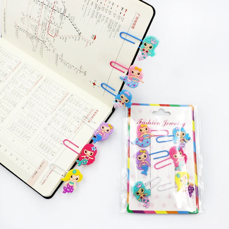 6 Pcs/set Cartoon Mermaid Princess Girls PVC Metal Clips Bookmark Paper Clip Photo Memo Clips Escolar Papelaria Gift Stationery
6 Pcs/set Cartoon Mermaid Princess Girls PVC Metal Clips Bookmark Paper Clip Photo Memo Clips Escolar Papelaria Gift Stationery