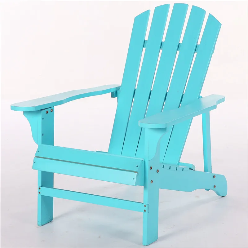 Простой пляжный Ретро шезлонг уличный стул из твердой древесины на спине для