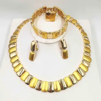 South Africa dubai jewelry collection large necklace classic fashion shape bracelet earrings ring for women wedding jewelry set
South Africa dubai jewelry collection large necklace classic fashion shape bracelet earrings ring for women wedding jewelry set