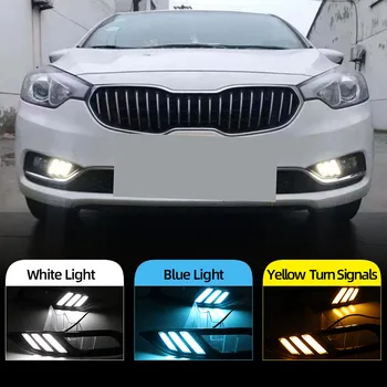 2Pcs For Kia K3 Cerato 2013 2014 2015 2016 Led Daytime Running Lights DRL fog lamp cover with Yellow Turning Signal Function
2Pcs For Kia K3 Cerato 2013 2014 2015 2016 Led Daytime Running Lights DRL fog lamp cover with Yellow Turning Signal Function