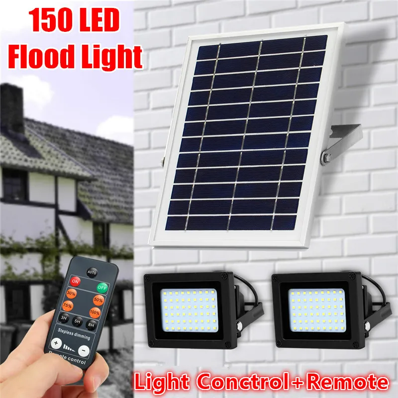 2PCS 20W LED Solar Flood Light with Remote Control+Light Sensor Solar Light Super Bright IP65 Waterproof IP65 Outdoor Floodlight
2PCS 20W LED Solar Flood Light with Remote Control+Light Sensor Solar Light Super Bright IP65 Waterproof IP65 Outdoor Floodlight