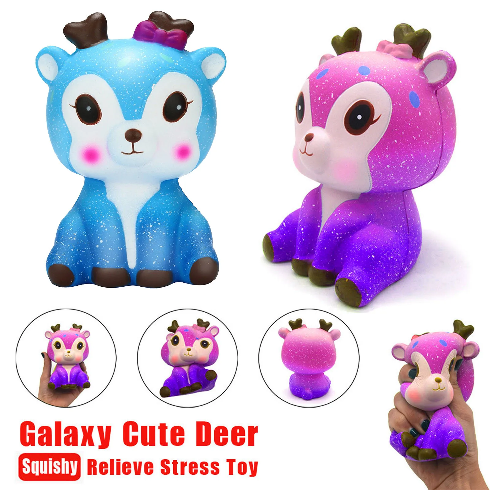 Kawaii Cartoon Galaxy Deer Slow Rising Cream Scented Stress Reliever Toy Antistress Agitarse Spinner Squishy Stress Reliever
Kawaii Cartoon Galaxy Deer Slow Rising Cream Scented Stress Reliever Toy Antistress Agitarse Spinner Squishy Stress Reliever