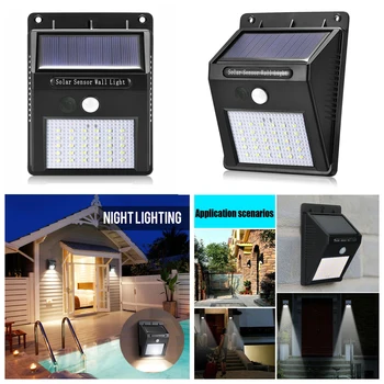 30LED Solar Light Solar Power Motion Sensor Wall Lamp Waterproof Garden Security Light Street Lamp Garden Decoration
30LED Solar Light Solar Power Motion Sensor Wall Lamp Waterproof Garden Security Light Street Lamp Garden Decoration