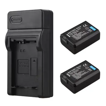 

2Pcs NP-FW50 NP FW50 Camera Battery Pack with Wall Charger for Sony Alpha 7 a7 7R a7R 7S a7S a3000 a5000 a6000 NEX-5N 5C A55