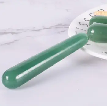 Natural Facial Jade Gemstone Massage Wand Healing Stone Acupuncture Therapy Pointed Stick Gua Sha Massage Scraping Tool
Natural Facial Jade Gemstone Massage Wand Healing Stone Acupuncture Therapy Pointed Stick Gua Sha Massage Scraping Tool