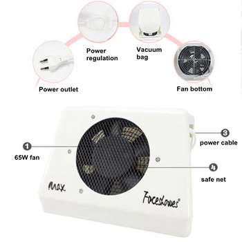 65W Strong Nail Dust Vacuum Cleaner Adjustable Speed Collector For Fan For Manicure Tool Vacuum Suction Nail Art Equipment Tool
65W Strong Nail Dust Vacuum Cleaner Adjustable Speed Collector For Fan For Manicure Tool Vacuum Suction Nail Art Equipment Tool