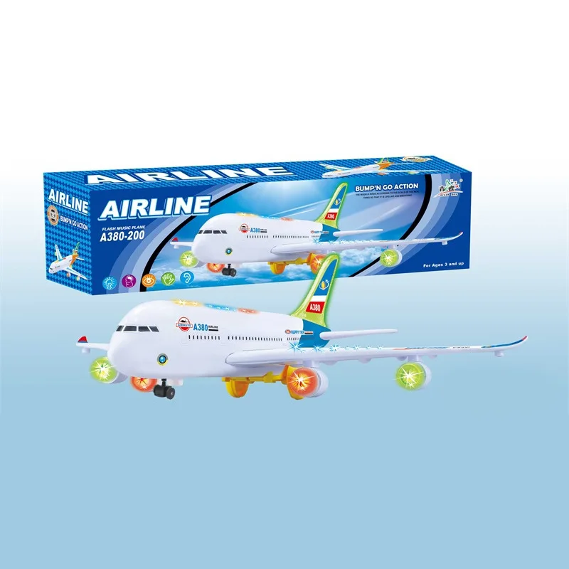 New Style Large Size Electric with Universal Wheel Light Music Airplane A380 Model Plane Toy CHILDREN'S Toy
New Style Large Size Electric with Universal Wheel Light Music Airplane A380 Model Plane Toy CHILDREN'S Toy