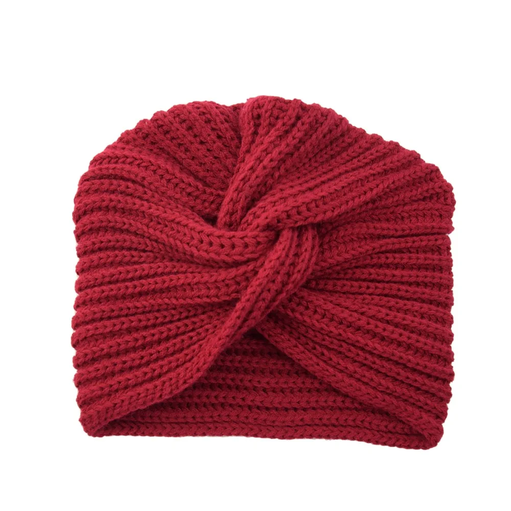 Фото H:HYDE autumn winter Ponytail Beanie hat Women Stretch Knitted Crochet Beanies cap Winter Hats Cap For Warm Lady | Аксессуары для