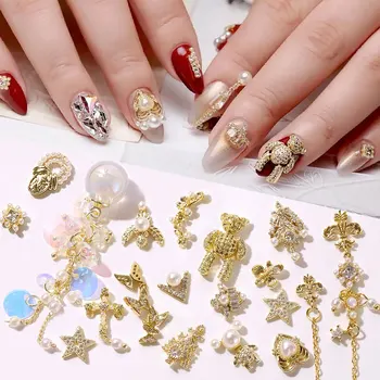 New Alloy Zircon Nail Art Decorations Luxury Rhinestones for Nails Movable Bear Butterfly Tassel Chains Nail Jewelry Accessories 
New Alloy Zircon Nail Art Decorations Luxury Rhinestones for Nails Movable Bear Butterfly Tassel Chains Nail Jewelry Accessories