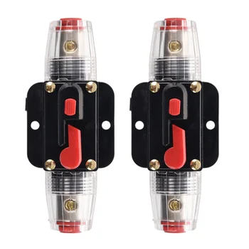 2x 40A/20A Car o Inline Circuit Breaker Fuse Holder 12V-24V System Protection Black 
2x 40A/20A Car o Inline Circuit Breaker Fuse Holder 12V-24V System Protection Black