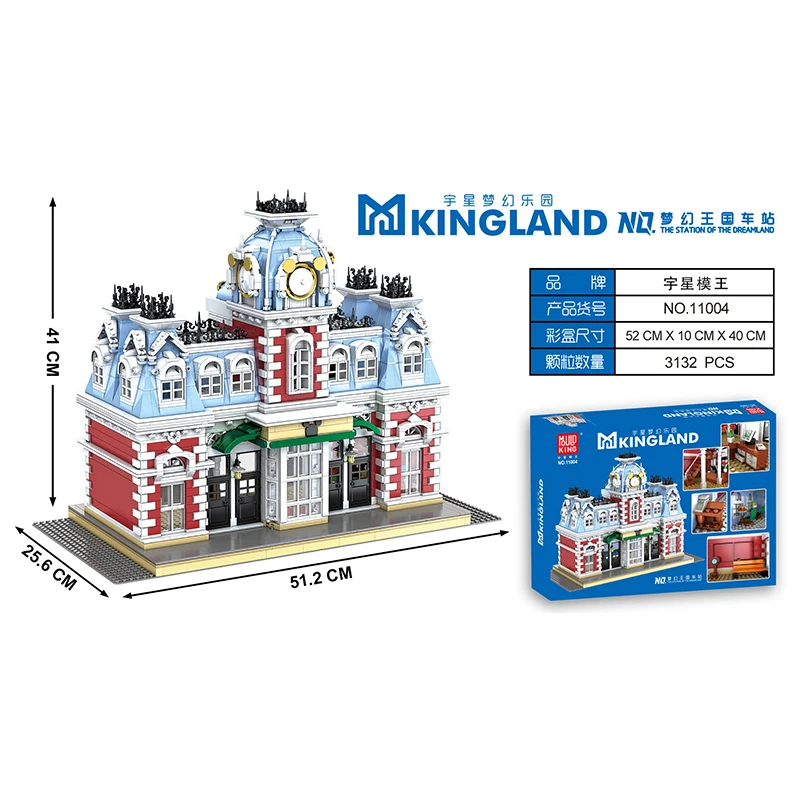 MOC-32566 Creator Expert City Street View California restaurant Building Blocks Bricks lepins Educational toys for Children Gift
