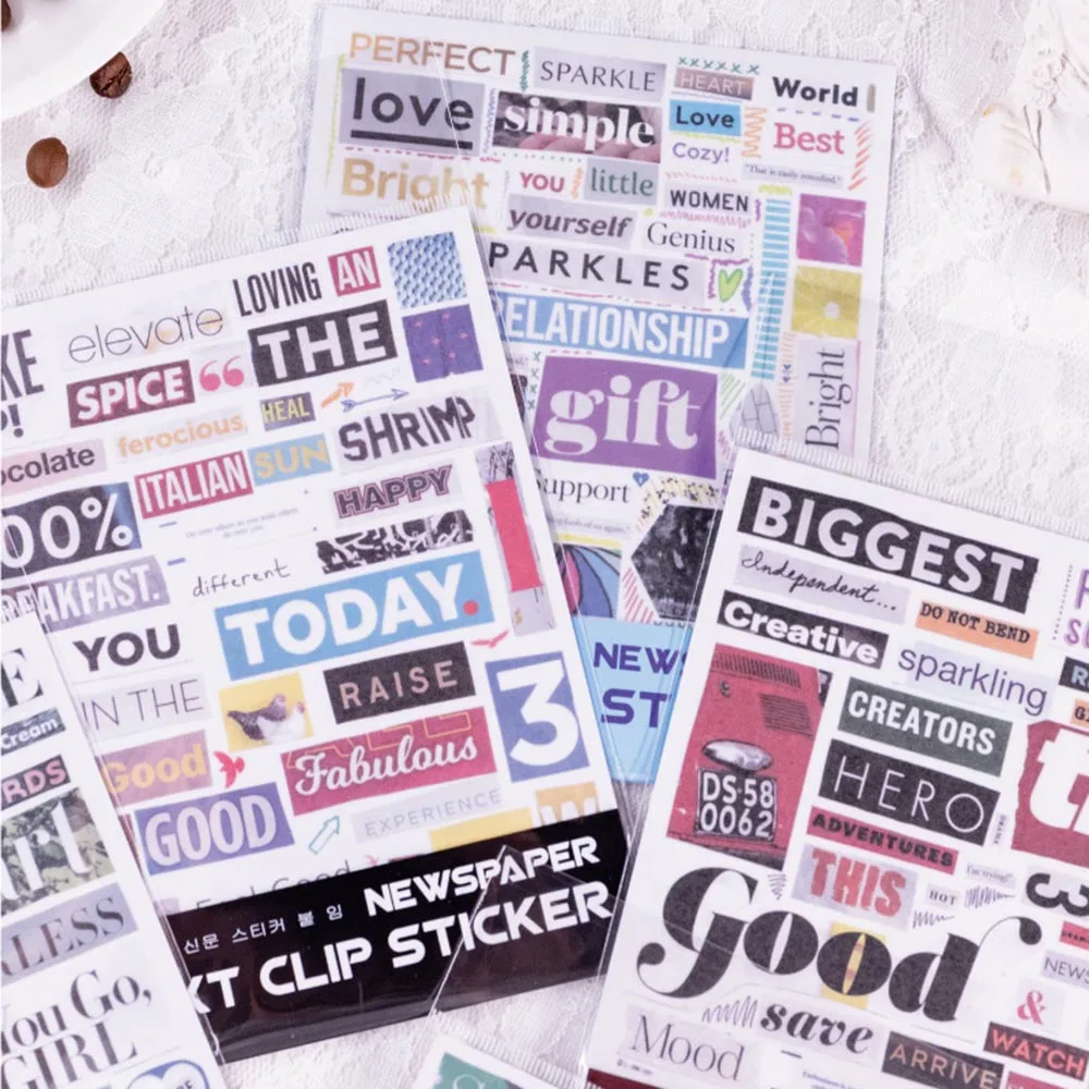 1 Sheet Creative Bullet Journal Stickers Retro Text Phrase Stickers Scrapbooking Diary Album Decoration Stationery Stickers
1 Sheet Creative Bullet Journal Stickers Retro Text Phrase Stickers Scrapbooking Diary Album Decoration Stationery Stickers