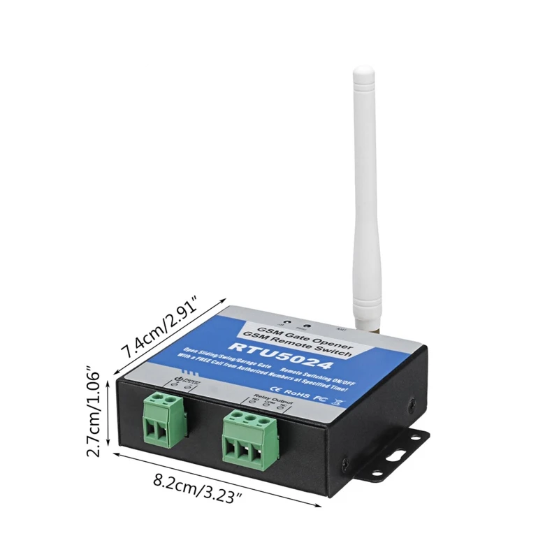 1Set RTU5024 2G GSM Relay SMS Call Remote Controller GSM Gate Opener Switch with Antenna for Parking Access Control
1Set RTU5024 2G GSM Relay SMS Call Remote Controller GSM Gate Opener Switch with Antenna for Parking Access Control