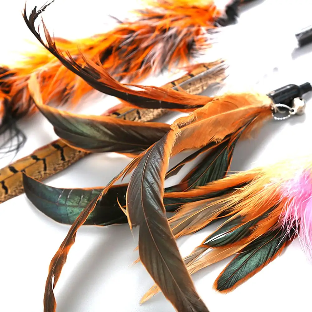 Interactive Feather Cat Toys Pet Cat Toy Fishing Rod Retractable Feathers Funny Cat Pole Five Replacement Head Interactive Toys
Interactive Feather Cat Toys Pet Cat Toy Fishing Rod Retractable Feathers Funny Cat Pole Five Replacement Head Interactive Toys