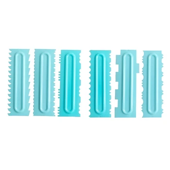 6 Packs Cake Scraper Cake Decorating Comb and Icing Scraper Smoother Cream Buttercream Fondant Edge Smoothing Polisher
6 Packs Cake Scraper Cake Decorating Comb and Icing Scraper Smoother Cream Buttercream Fondant Edge Smoothing Polisher