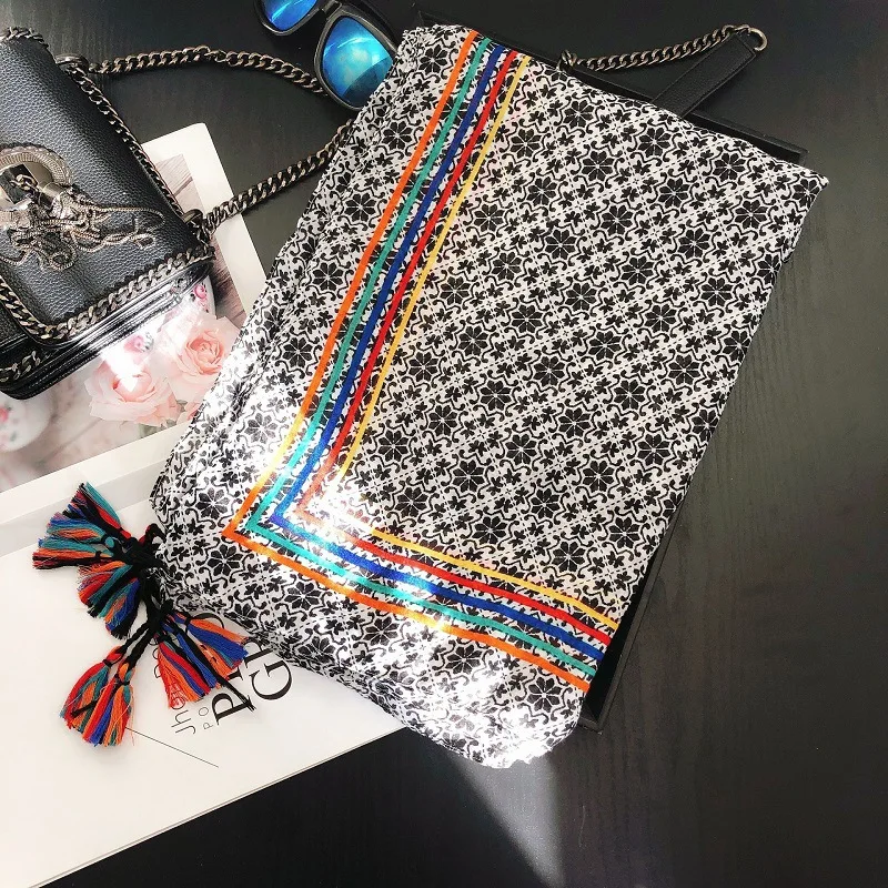 Women Checked Print Scarf Sun Protected Cape Shawls Fashion Summer Bright Printed Scarves Girls Soft Red Scarf with Tassel
Women Checked Print Scarf Sun Protected Cape Shawls Fashion Summer Bright Printed Scarves Girls Soft Red Scarf with Tassel