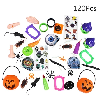120PCS Halloween Toy Set Cartoon Kids Children Playing Games Party Toys Tricky Set Ghost Festival Halloween Small Toy Decoration 
120PCS Halloween Toy Set Cartoon Kids Children Playing Games Party Toys Tricky Set Ghost Festival Halloween Small Toy Decoration