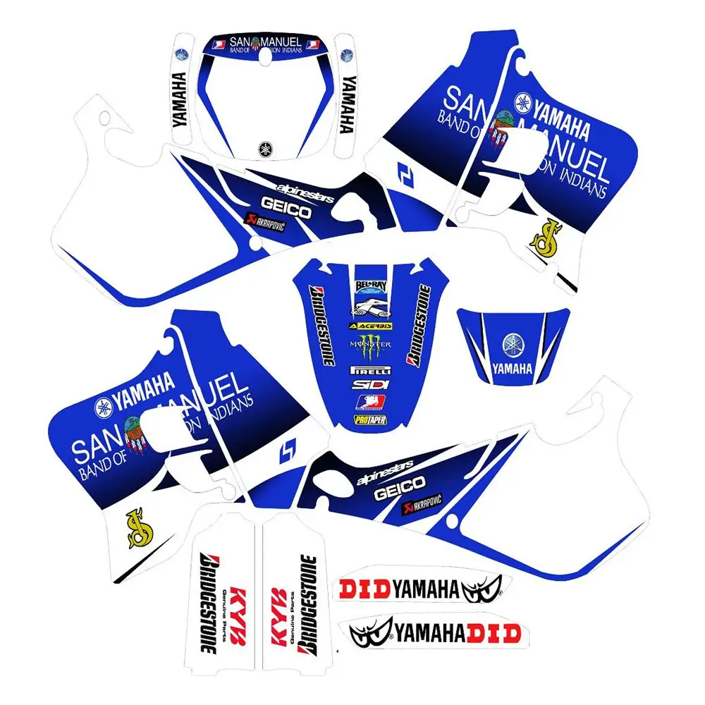 New Full Graphics Decals Stickers Custom Number Name 3M Bright Matte Stickers Waterproof For YAMAHA YZ125-YZ250 1993-1995
New Full Graphics Decals Stickers Custom Number Name 3M Bright Matte Stickers Waterproof For YAMAHA YZ125-YZ250 1993-1995