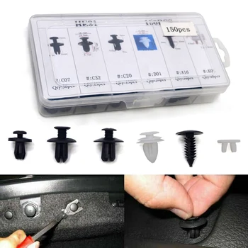 Lcyonger 150pc/Set Body Push Retainer Pin Rivets Fender Bumper Push Pin Clips + Tool for Chrysler Car Accessories
Lcyonger 150pc/Set Body Push Retainer Pin Rivets Fender Bumper Push Pin Clips + Tool for Chrysler Car Accessories