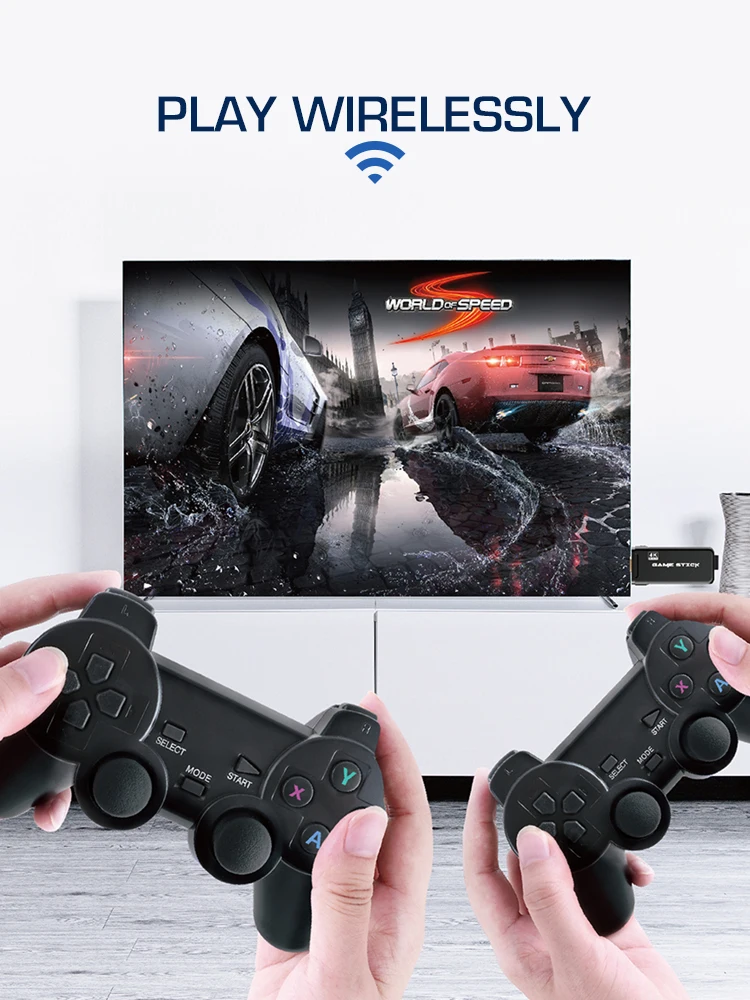 DATA FROG 4K HD Video Game Console 2.4G Double Wireless Controller For PS1/GBA Classic Retro TV Game Console 64GB 10000 Games DATA FROG 4K HD Video Game Console 2.4G Double Wireless Controller For PS1/GBA Classic Retro TV Game Console 64GB 10000 Games