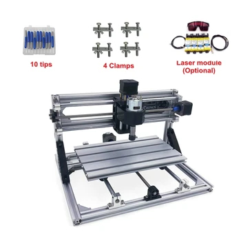 

Mini CNC 2418 PRO laser engraving machine Multifunction 2 in 1 cutting GRBL control L10007