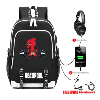 Multifunction USB charging travel backpack Superheros Deadpool Backpack teenagers Men women's Student School Bags 13 style
Multifunction USB charging travel backpack Superheros Deadpool Backpack teenagers Men women's Student School Bags 13 style