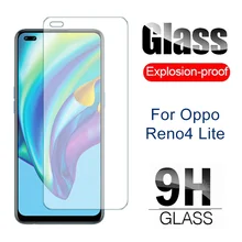 Protecteur d'écran pour Oppo Reno4 Lite F Z 5G, verre trempé 9H sur Reno 4 lite 4F 4Z, Film de protection avant de sécurité antidéflagrant=