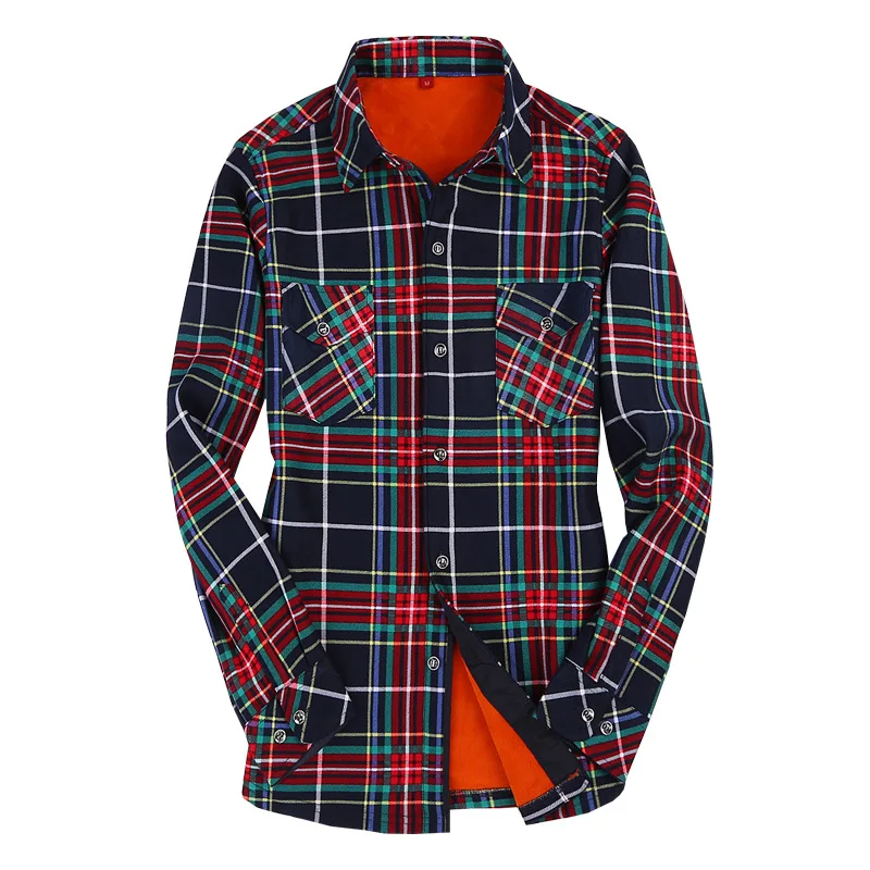 Big size Velvet Warm Women's Plaid Shirt Female Long Sleeve Tops Winter Pockets Check Blouse Blusas Femininas Chemise Femme
Big size Velvet Warm Women's Plaid Shirt Female Long Sleeve Tops Winter Pockets Check Blouse Blusas Femininas Chemise Femme
