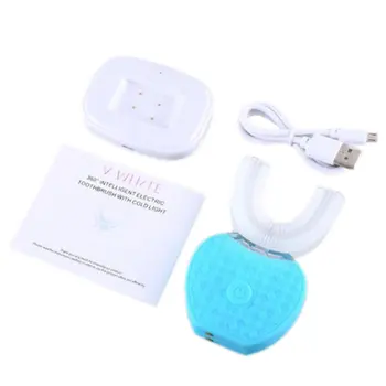 360 Degree 2nd generation Intelligent Brush Electric U-shaped USB Toothbrush Silicone Brush Head Generation 2 With Cold Light
360 Degree 2nd generation Intelligent Brush Electric U-shaped USB Toothbrush Silicone Brush Head Generation 2 With Cold Light