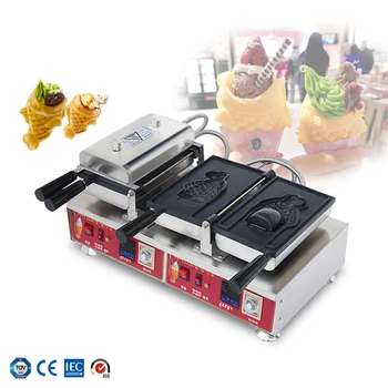 Digital display temperature control Japanese type ice cream fish taiyaki machine fish shape waffle cone maker machine
Digital display temperature control Japanese type ice cream fish taiyaki machine fish shape waffle cone maker machine