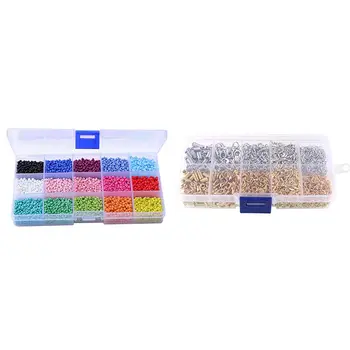 DIY Jewelry Making Material Kit with 7000Pcs in Box 15 Multicolor Assortment Glass Seed Beads Opaque Colors
DIY Jewelry Making Material Kit with 7000Pcs in Box 15 Multicolor Assortment Glass Seed Beads Opaque Colors
