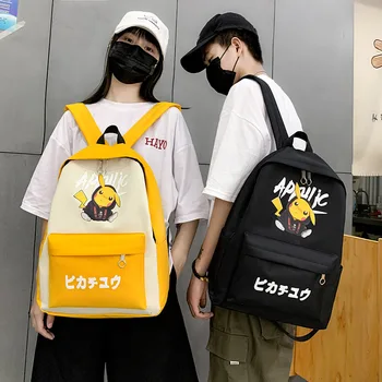 Creative Women's Canvas Handbag 2020 New Style Cartoon Pikachu Backpack Men's Korean-Style Computer Backpack Student Bag
Creative Women's Canvas Handbag 2020 New Style Cartoon Pikachu Backpack Men's Korean-Style Computer Backpack Student Bag