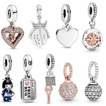 S925 Silver 2020 New Compass Dangle, Freehand Heart Dangle, Love Coupon Dangle Charm Valentine's Day Women DIY Bracelet Jewelry
S925 Silver 2020 New Compass Dangle, Freehand Heart Dangle, Love Coupon Dangle Charm Valentine's Day Women DIY Bracelet Jewelry