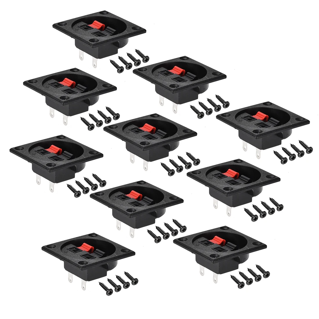 uxcell 10Pcs 2 Ways Spring Speaker Terminal Clip Push Release Connector Strip WP2-7
uxcell 10Pcs 2 Ways Spring Speaker Terminal Clip Push Release Connector Strip WP2-7