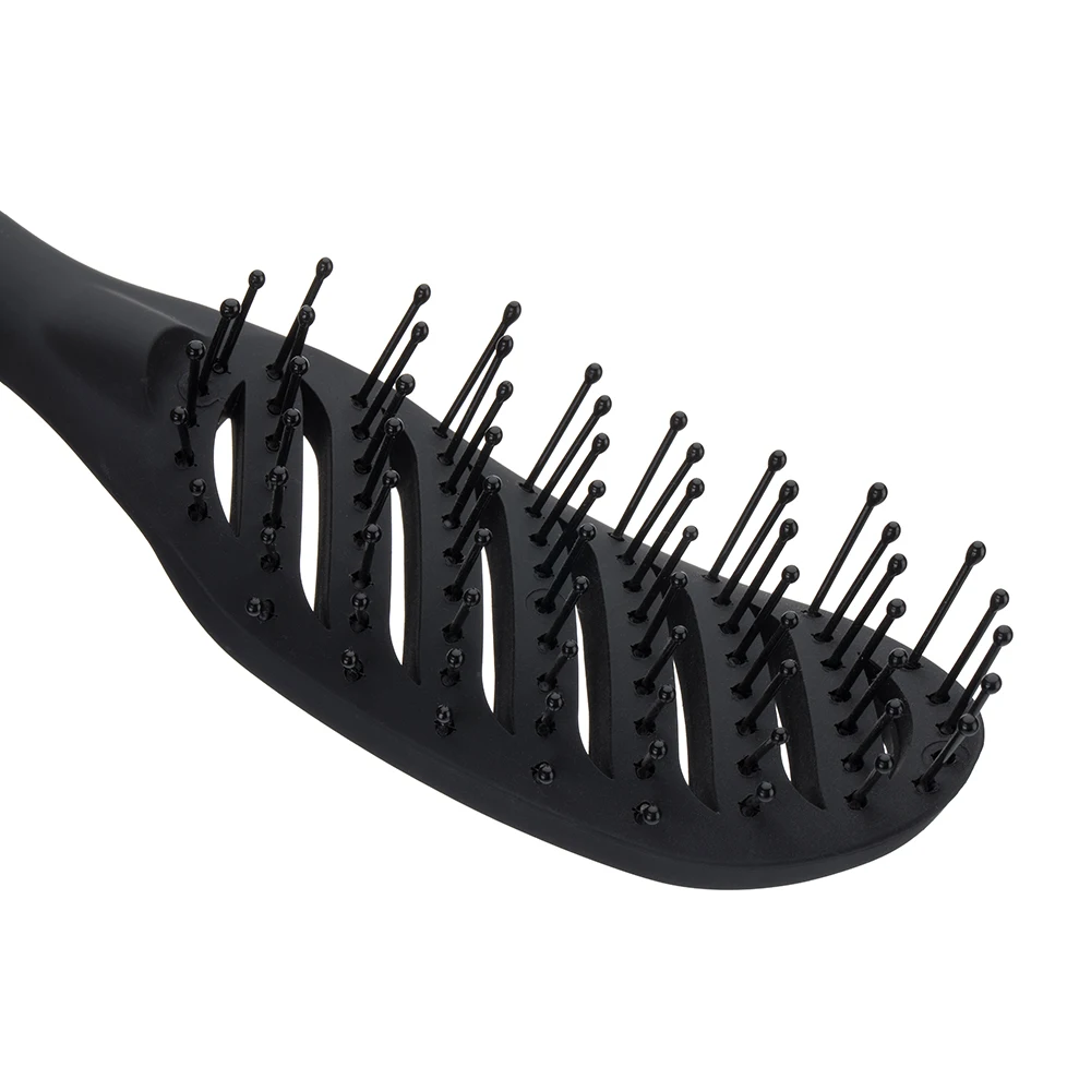Wet/dry use Anti-Static Hair Brush Hair Comb Small curved comb With matte texture handle Massage Comb Styling Tools
Wet/dry use Anti-Static Hair Brush Hair Comb Small curved comb With matte texture handle Massage Comb Styling Tools