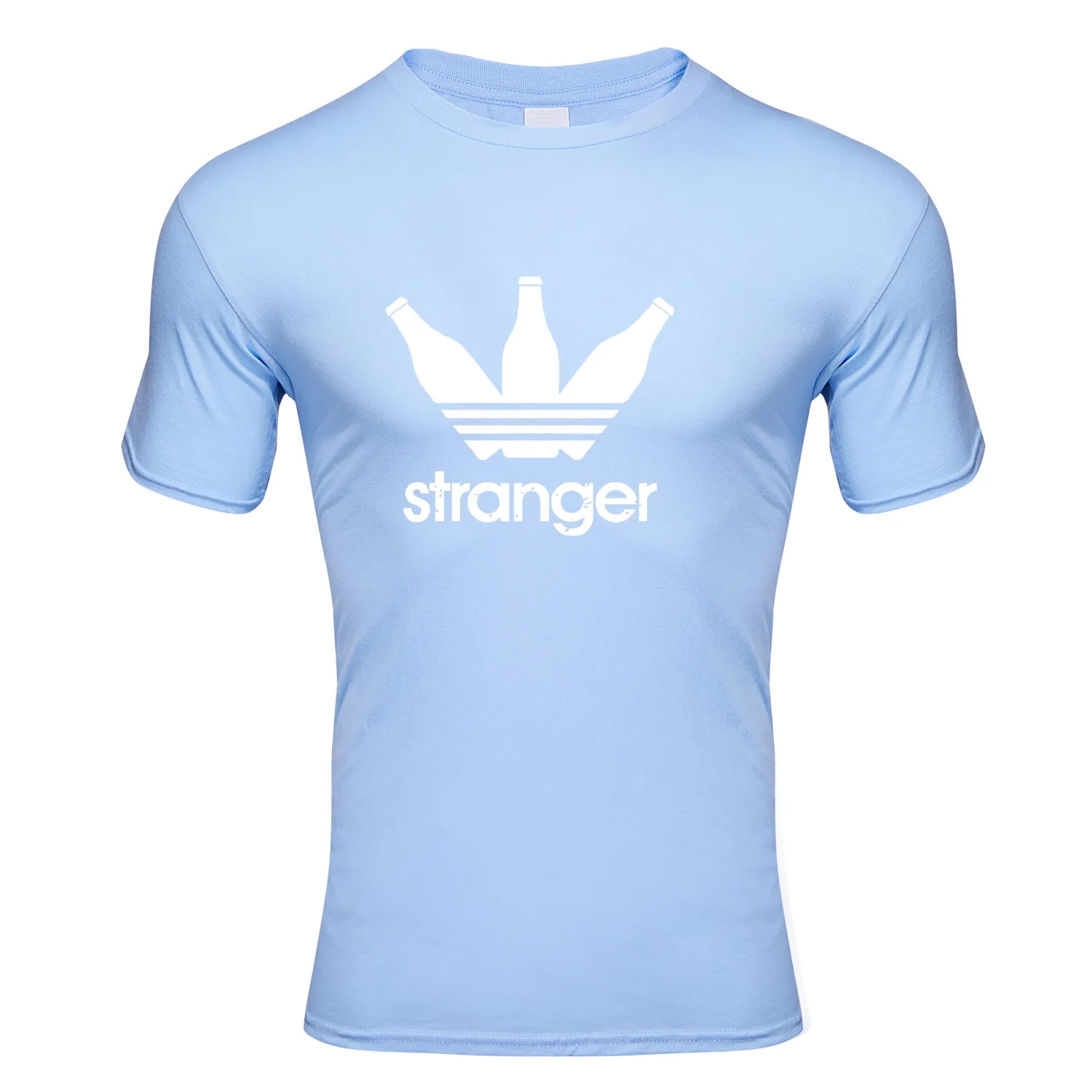 2020 New Summer Men's Fashion T-Shirt Printed TheBottle T-Shirt O-Neck Short-Sleeved and Style T-Shirt 95% Cotton Sport