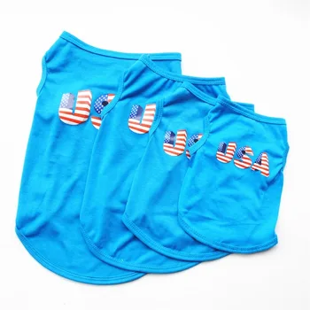 Pet Clothing National Flag Clothes for Dog Small Costume Vest Letter Print USA Dogs Cute Spring Autumn Blue Boy Collar Perro
Pet Clothing National Flag Clothes for Dog Small Costume Vest Letter Print USA Dogs Cute Spring Autumn Blue Boy Collar Perro